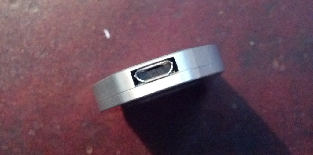 Micro USB port.