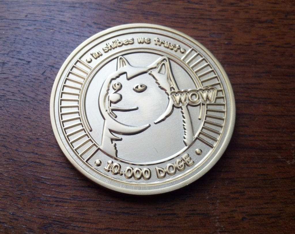 Behold, the Crypto Imperator 10,000 DGC piece!