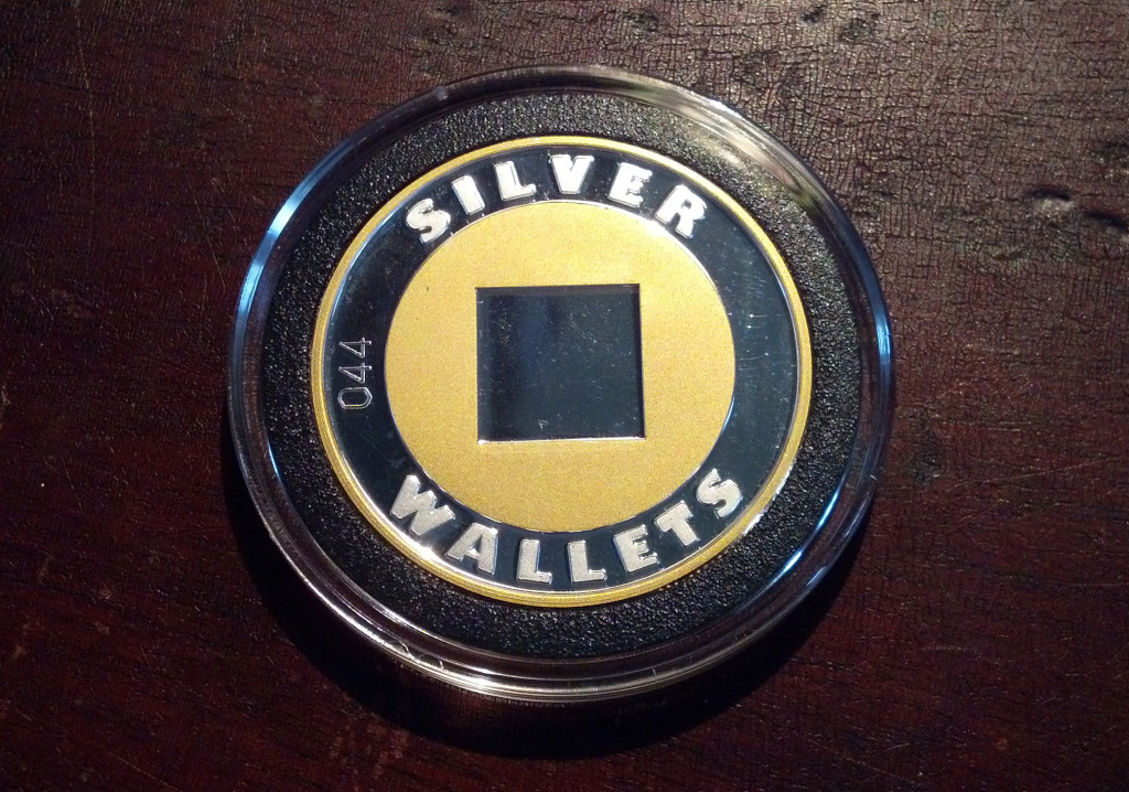 Silver Wallets design 3, back.